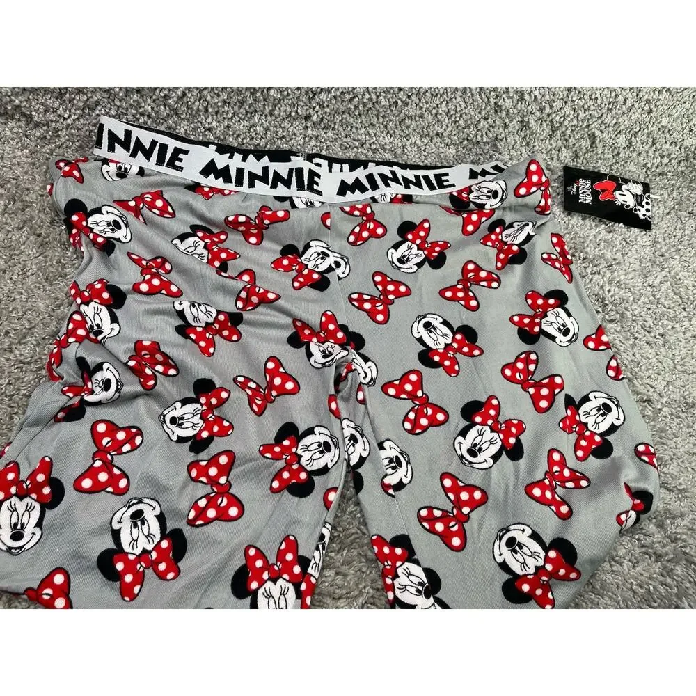 Disney Mickey & Minnie Mouse Pajamas Sleepwear Pants Size Large Soft Cozy - Picture 6 of 10